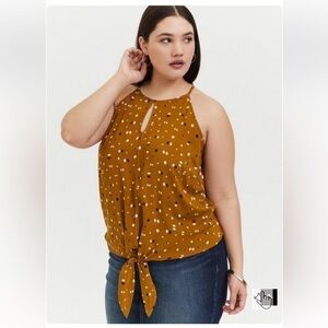 Torrid Challis Tie-Front Midi Cami Tank, Size 00
